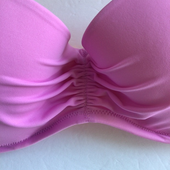 VICTORIAS SECRET STRAPLESS PURPLE BIKINI TOP NWOT SIZE 34C - Picture 5 of 16